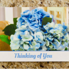 Blue Hydrangeas | Tankar på ditt vykort
