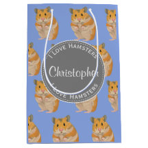 Blue I kärlek Hamster Hamster Mönster