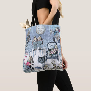 Blue Ice Alice i Wonderland Modern Elegant Tygkasse