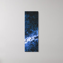 Blue Ice Crack Abstrakt Art Canvastryck