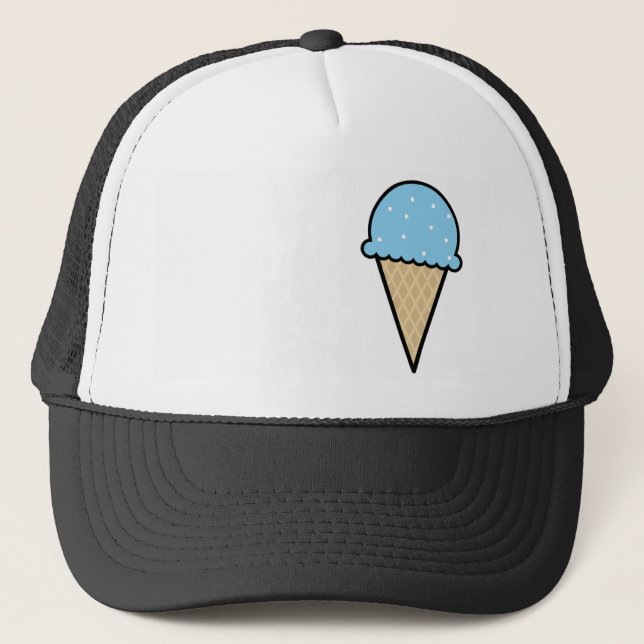 Blue Ice Cream Cone Keps (Framsida)