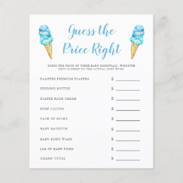 Blue Ice Cream gissar Pris Höger Game