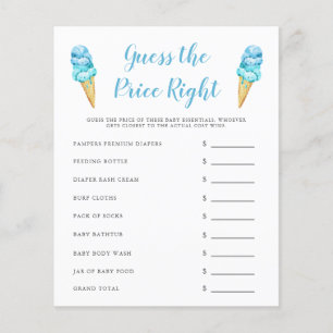 Blue Ice Cream gissar Pris Höger Game