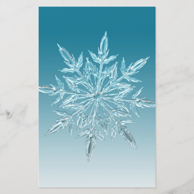 Blue Ice Crystal Brevpapper (Framsida)