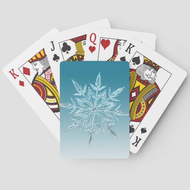 Blue Ice Crystal Casinokort (Baksidan)