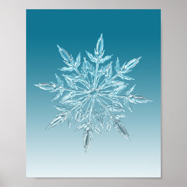 Blue Ice Crystal Poster (Framsidan)
