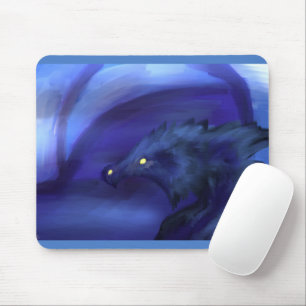 Blue Ice Dragon Mousepad Musmatta