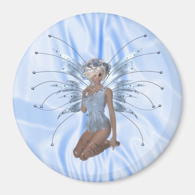 Blue Ice Fairy Magnet (Framsidan)