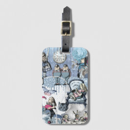 Blue Ice Glitter Alice i Wonderland Bagagebricka