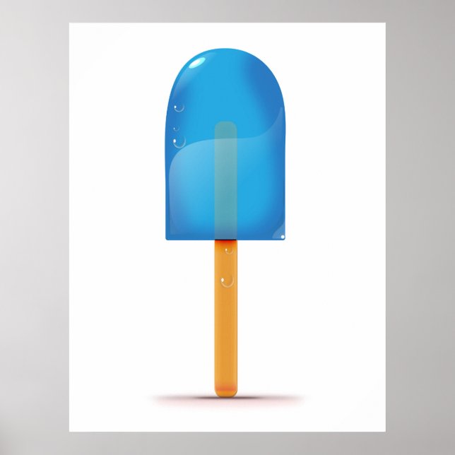 Blue Ice Lolly Poster (Framsidan)