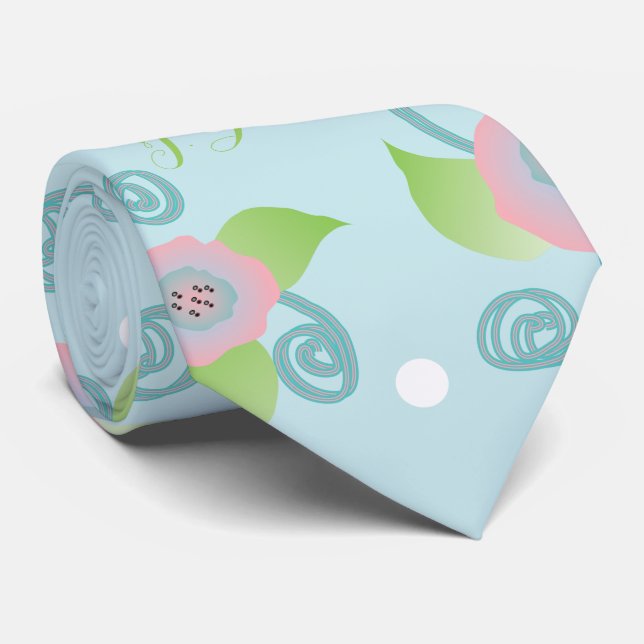 Blue Ice Manar Tie Slips (Rullad)