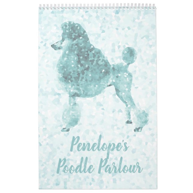 Blue Ice Pudel Calendar Kalender (Omslag)