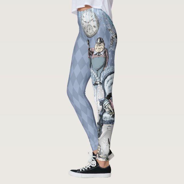 Blue Ice Silver Alice i Wonderland Leggings (Vänster)