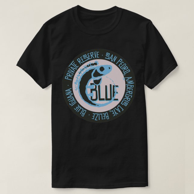 Blue Iguana Private-etikett T Shirt (Design framsida)
