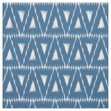 Blue Ikat Triangles mönster väv