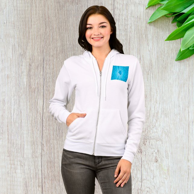 Blue Illinois Womens Fullt-Zip T Shirt (Skapare uppladdad)