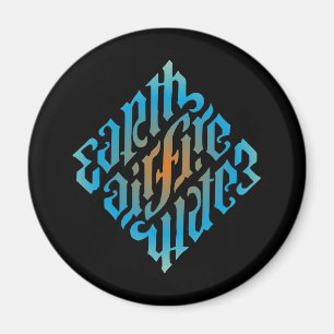 Blue Illuminati Inslag Symbol Magnet