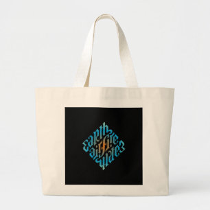 Blue Illuminati Symbol Jumbo Tygkasse
