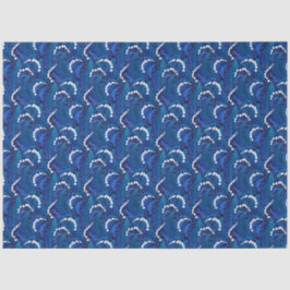 Blue Illustrated Lily of the Valley Decoupage