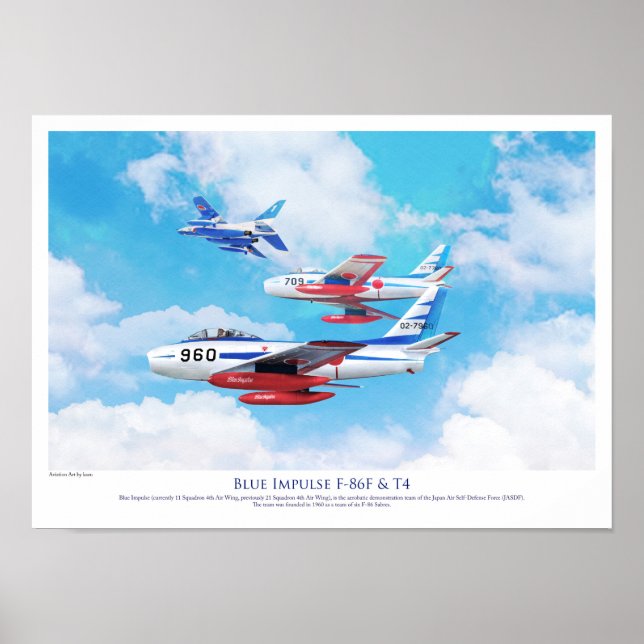 Blue Impulse  Japan Air Self-Defense Force (JASDF) Poster (Framsidan)