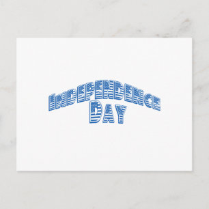 Blue Independence day Vykort