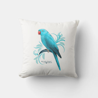 Blue Indian RingnackParrot Kudde