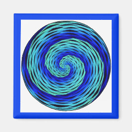 Blue Indigo Meditation Magnet