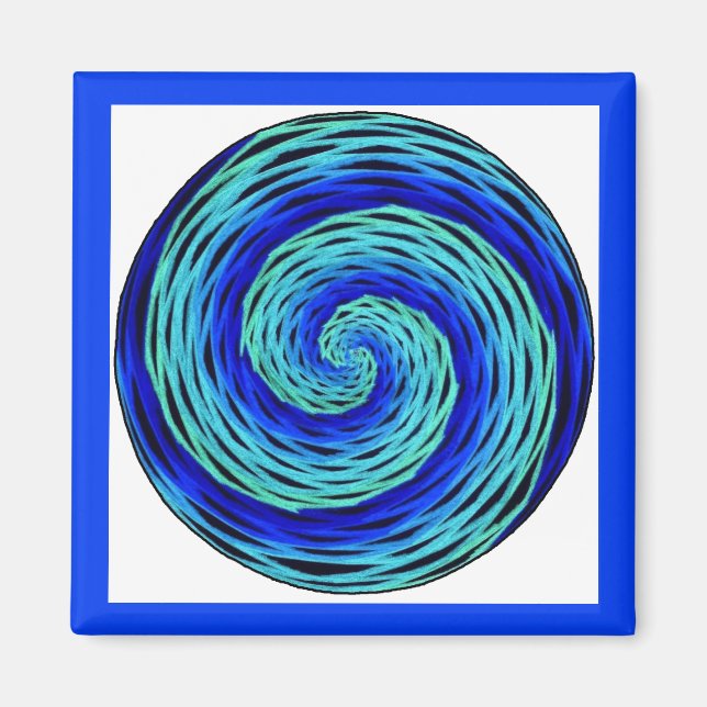 Blue Indigo Meditation Magnet (Framsidan)