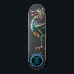 *~* Blue Inslag AP88 Elemental Dragon Fierce Mini Skateboard Bräda 18,5 Cm<br><div class="desc">(Sök efter liknande objekt i kod AP88 ) Överför enkelt till andra Zazzle-produkter. Elemental Inslag DRAGON with RING of BRRE / FLAMES / FLAME och INITIAL MONOGRAM for your name - Behålla eller redigera eller ta bort texten. Den här Trending skateboard-skateboard China stil anpassningsbar pro Inslag Dragon-konstruktionen är definitivt coola...</div>