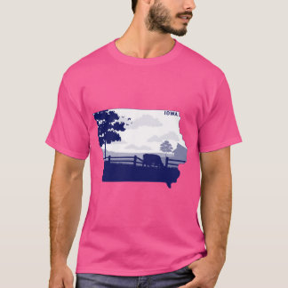 Blue Iowa T Shirt