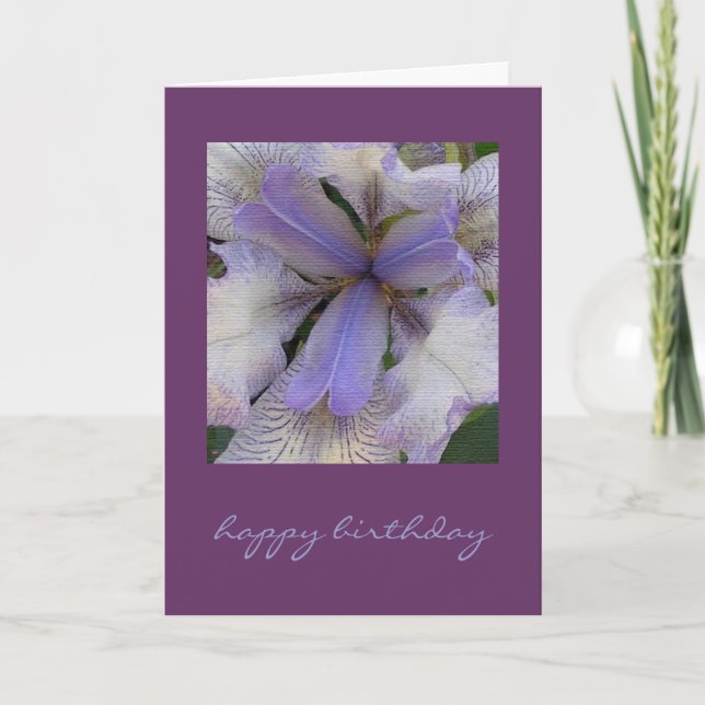 Blue Iris Card Kort (Framsida)