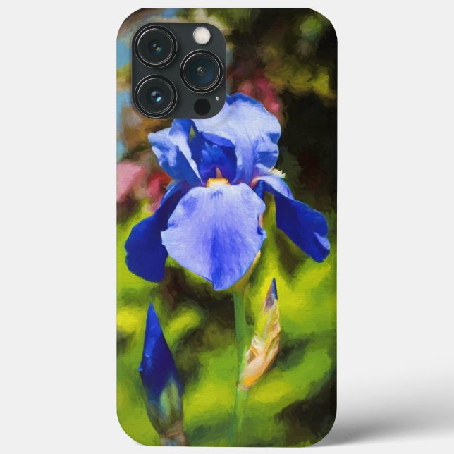Blue Iris Fodral-Mate iphone case (Baksida)