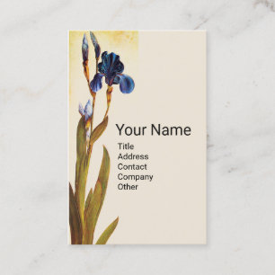 BLUE IRIS Monogram Visitkort