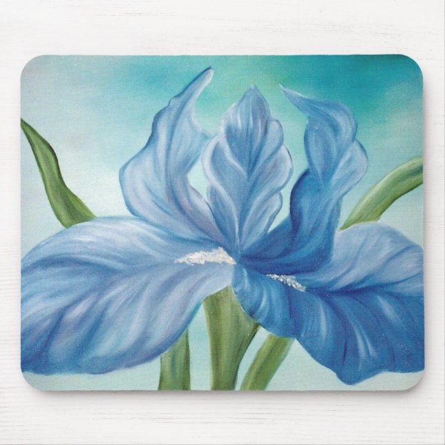 Blue Iris Mousepad Musmatta (Framsidan)