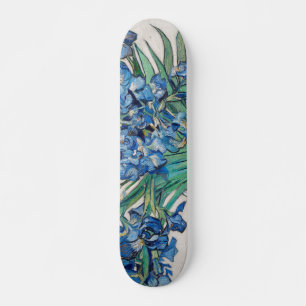 Blue Irises av Vincent Van Gogh Fine Art Mini Skateboard Bräda 18,5 Cm