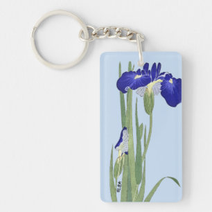 Blue Irises by Ohara Koson