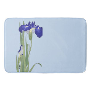 Blue Irises by Ohara Koson Badrumsmatta