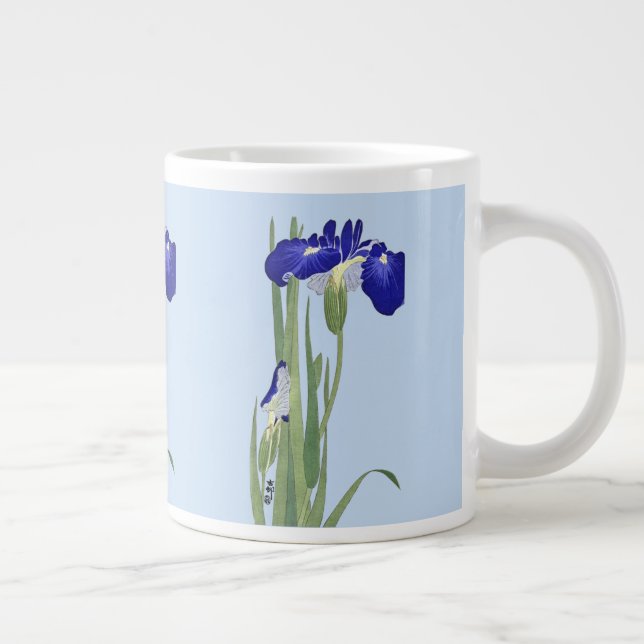 Blue Irises by Ohara Koson Jumbo Mugg (Höger)