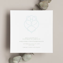 Blue Irish Svan Kärlek Knot Bröllop spara datum Spara Datumet