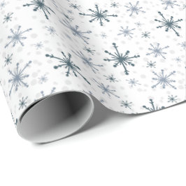 Blue-ish Gray Snowflake Tissue Paper Presentpapper