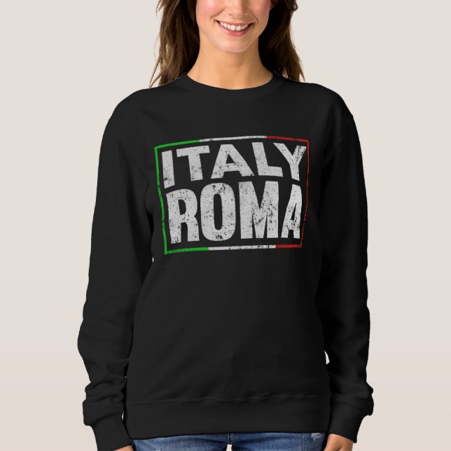 Blue Italy Flag Italian Girl Italia Rome 1 T Shirt (Framsida)