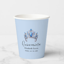 Blue & Ivory Blommigt Quinceañera