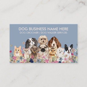 Blue Ivory Pet Grooming Dog Sitters Groomer Visitkort