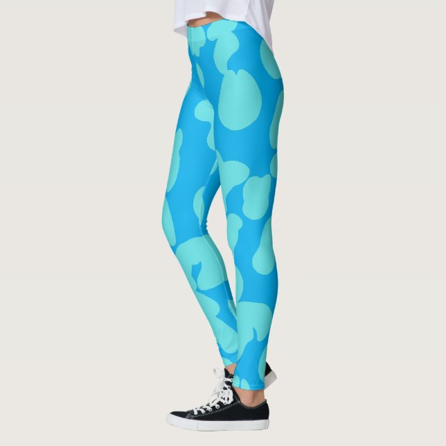blue ivy illustration sport women leggings (Vänster)