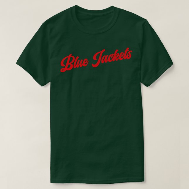 Blue Jacka Retro Columbus Blue Jacka T Shirt (Design framsida)