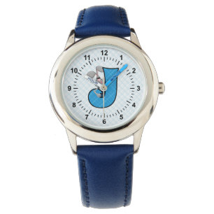 Blue Jackkanit Monogrammed J Boys Armbandsur