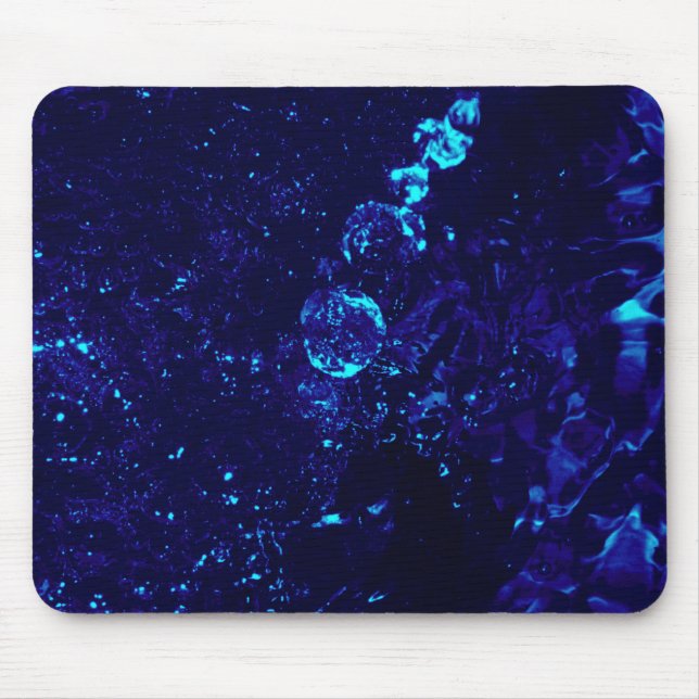 Blue Jacuzzi Bubbles Office Mouse Pad Musmatta (Framsidan)
