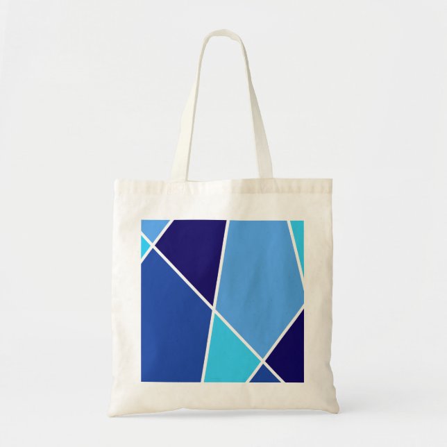 Blue JanaiCreates Color Collection Tote Bag Tygkasse (Framsidan)