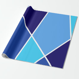 Blue JanaiCreates Color Collection Wrapping Paper Presentpapper