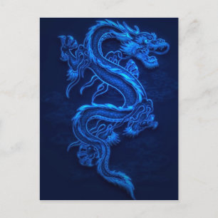 BLUE JAPANESE NEON DRAGON VYKORT